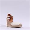Unisa Castilla Espradrille Wedge Strap - Ivory Leather